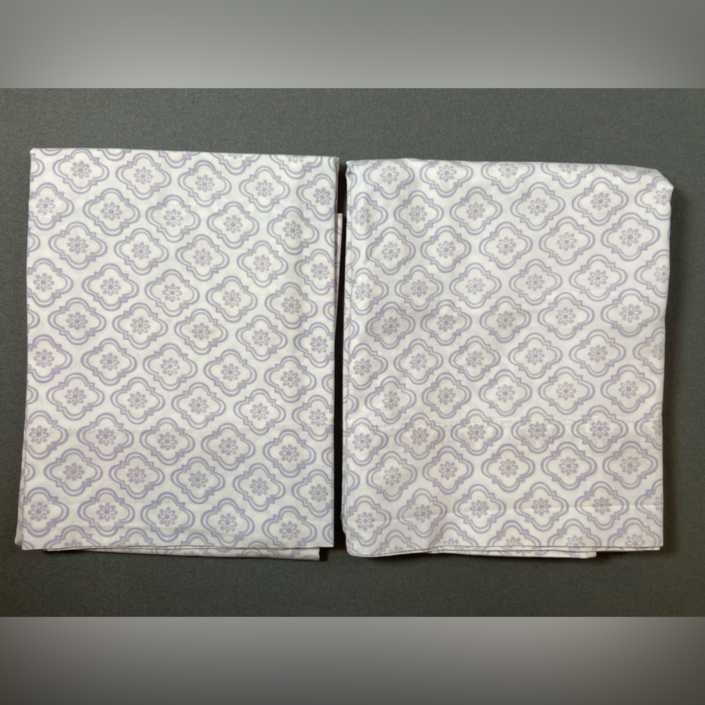 2‎ Purple Pillow Cases Slips 27” x 20” Cotton